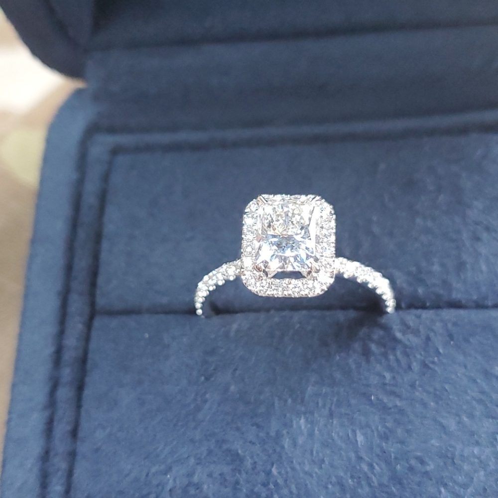 Radiant Cut diamond ring